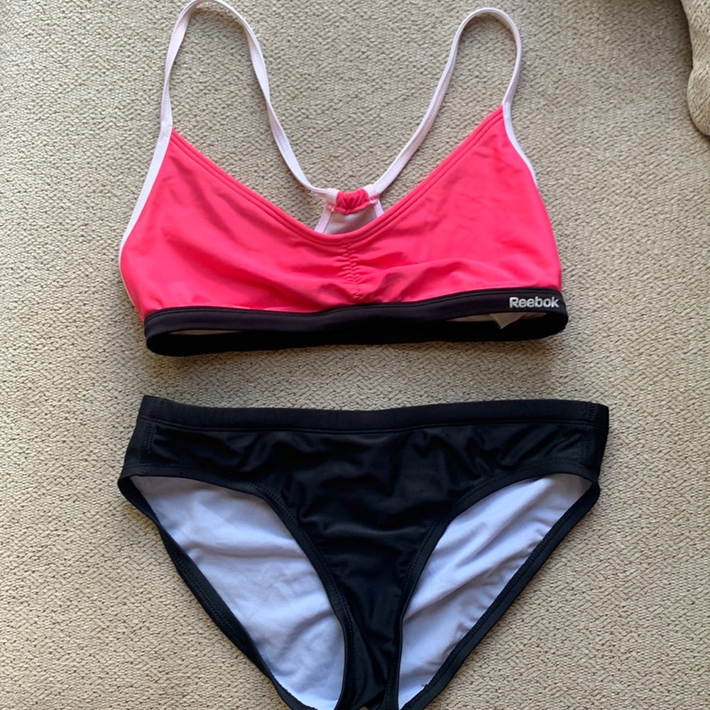 Reebok athletic bikini (bottoms are champion brand)
